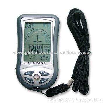 Shenzhen Latest Digital Compass with Thermometer Function, Sized 50 x 90 x 18mm